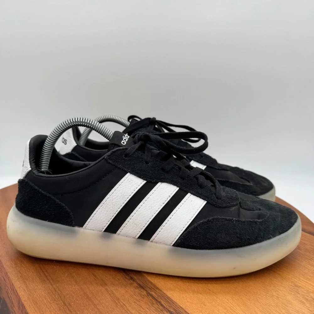 Adidas Barrera Decode Shoes Mens 9.5 Black White Walking Athletic Sneakers
